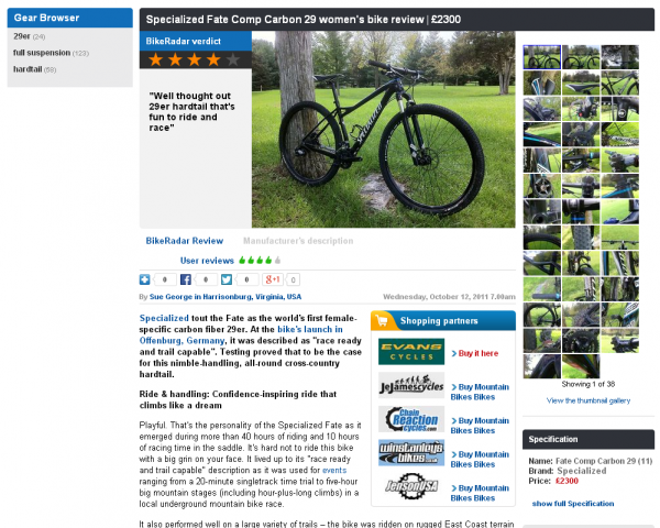 Specialized Fate Bike Review on BikeRadar.com