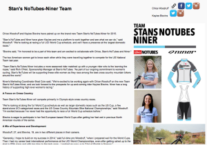 Stans NoTubes-Niner team on NoTubes site